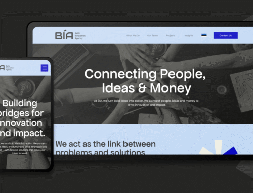 Baltic Innovation Agency veebidisain